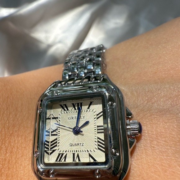 Panthere Classic Rectangle Stainless Steel Watch NEW 
Waterproof main image 6